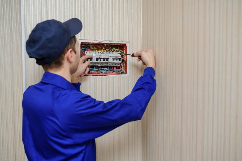 electrician near me fixing an electrical problem